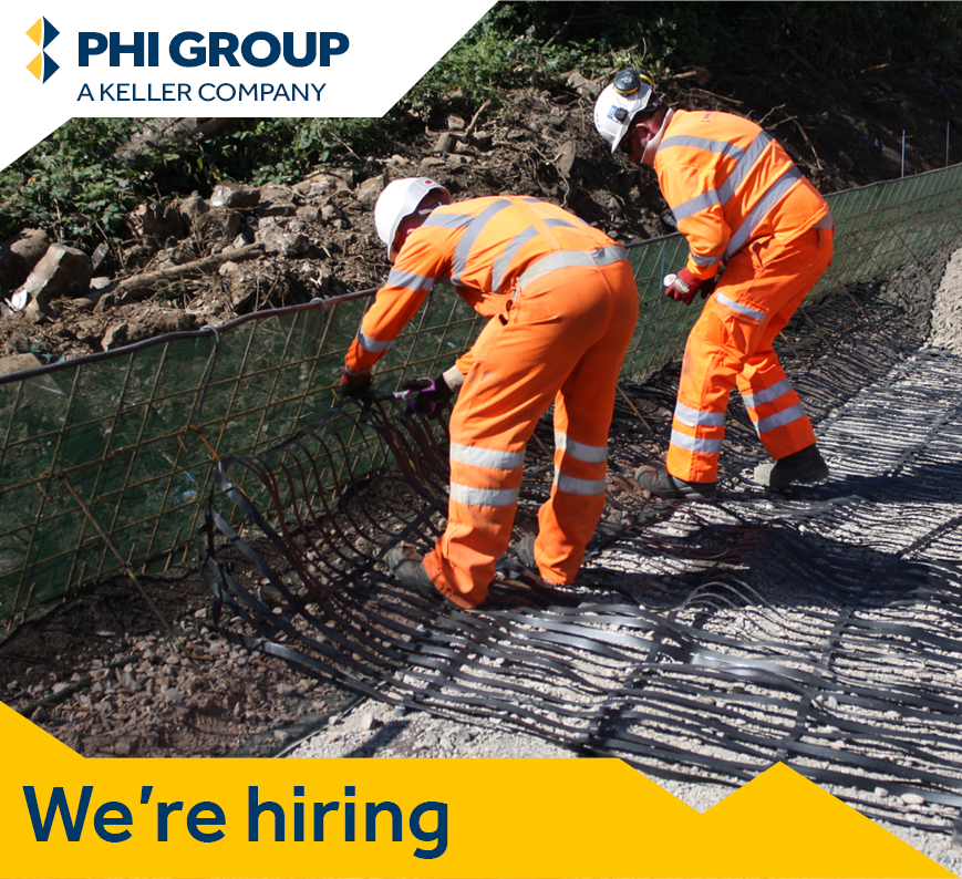 Our Keller colleagues <a href="/phiretaining/">Phi Group</a> are looking for a retaining wall site operative for their northern division. It's a great opportunity to join our growing team. Apply now.  ow.ly/Iw2B50GOC1i