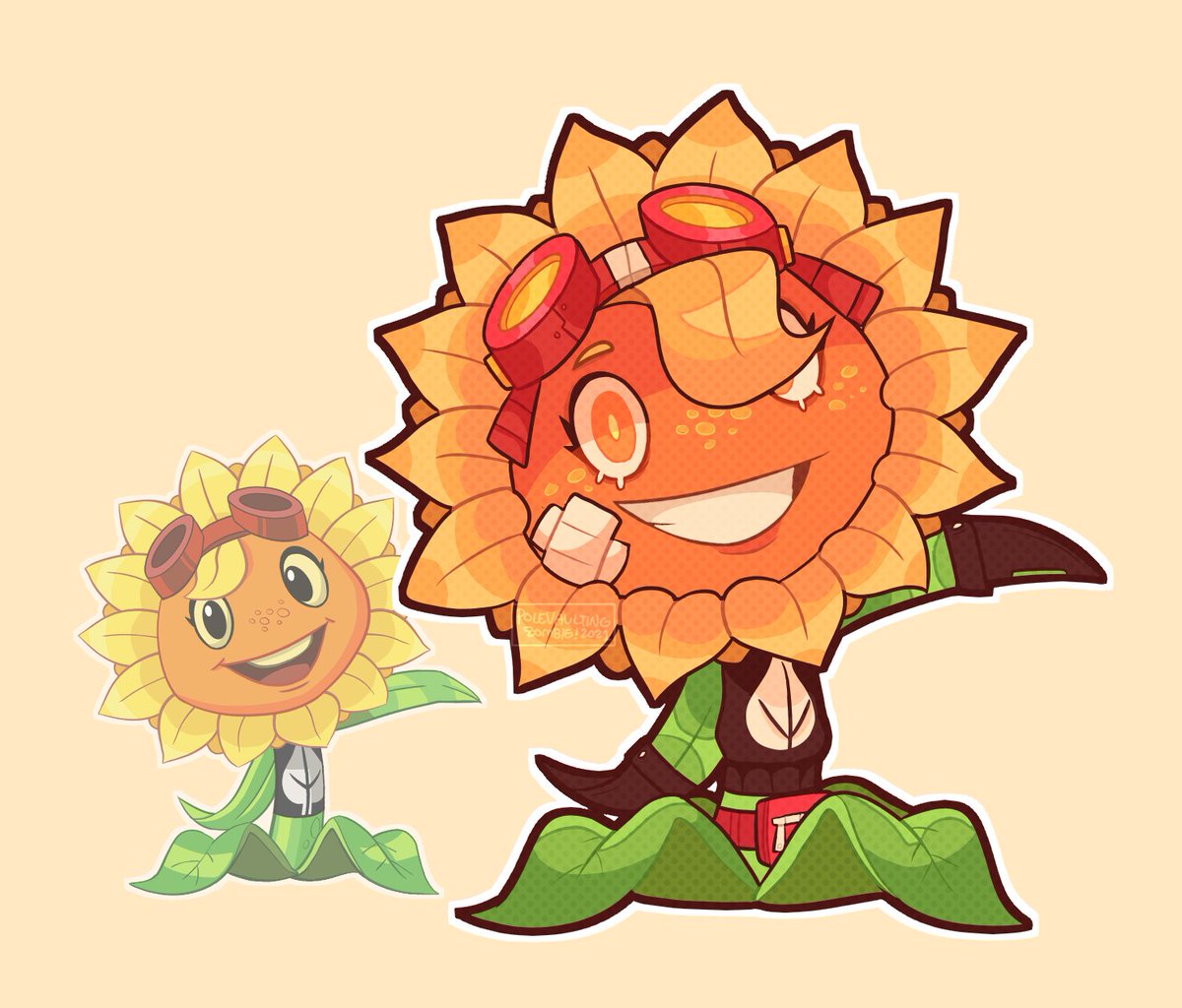 sprite edits of green shadow + solar flare to resemble my headcanon designs...