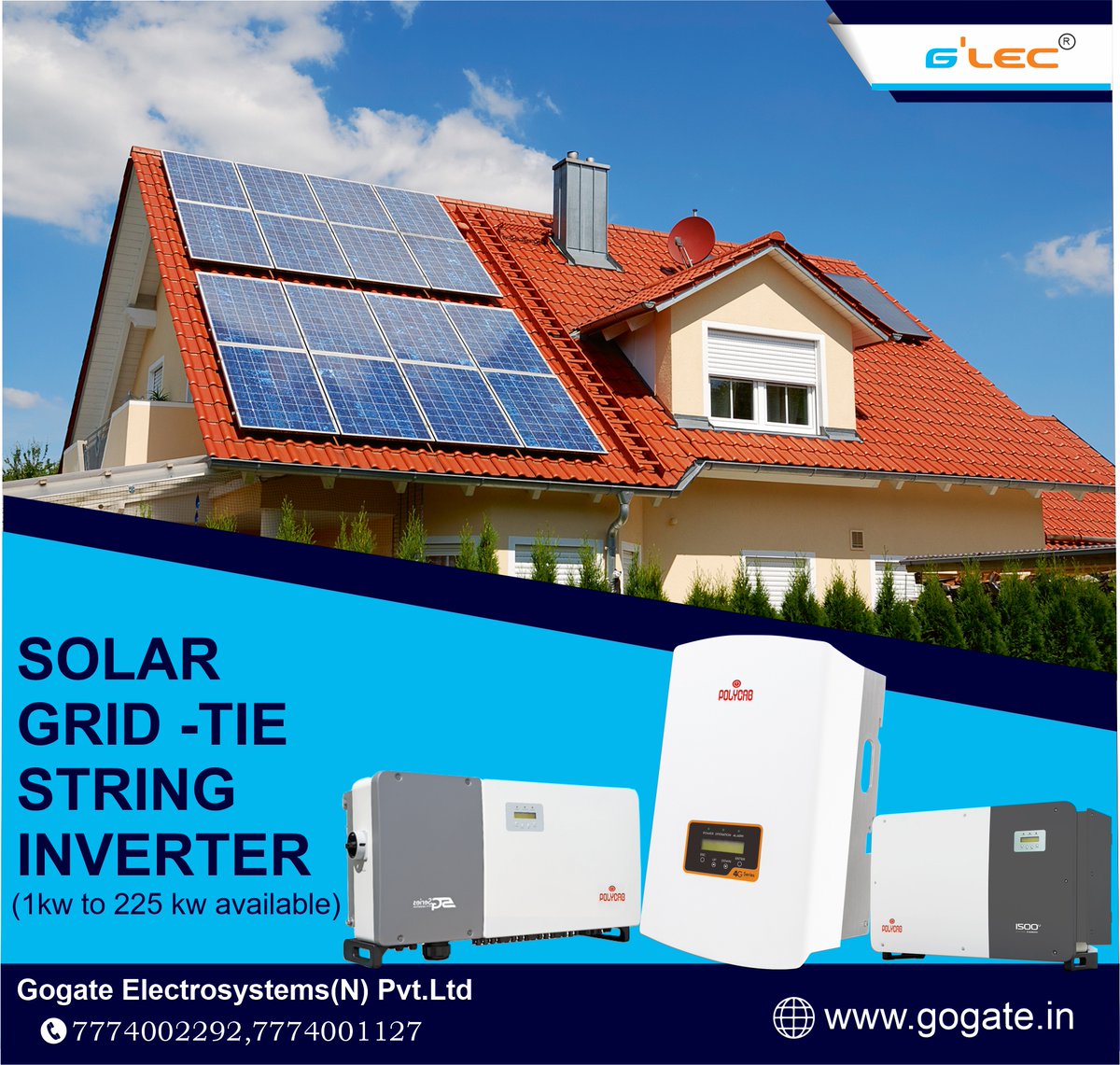 Solar Grid Tie Inverter । On Grid Solar Inverter । Polycab