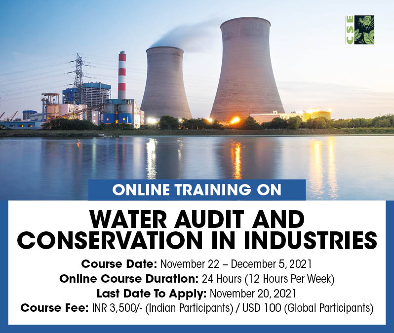 CSEINDIA's tweet photo. 📢Learn the approach, scope and methodology of conducting #WaterAudits in #Industries with sector specific case studies in CSE's online training on "Water audit and conservation in industries"

Register now: https://t.co/VSgYFDaPA9 https://t.co/5q2Gb0yJY1
