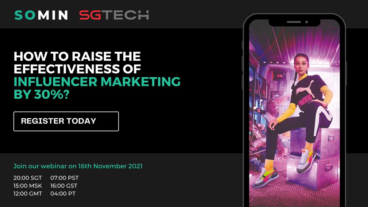 sominanalytics's tweet photo. #SoMin’s #Influencer Module is a marketplace that connects you with the most relevant opinion leaders as it taps into the psychographics, provides invaluable insights on underlying reasons for the purchases.
> Join our #webinar on November 16 at 20:00(SGT) https://t.co/39ZrIuJPbm https://t.co/y7oOnm09xv
