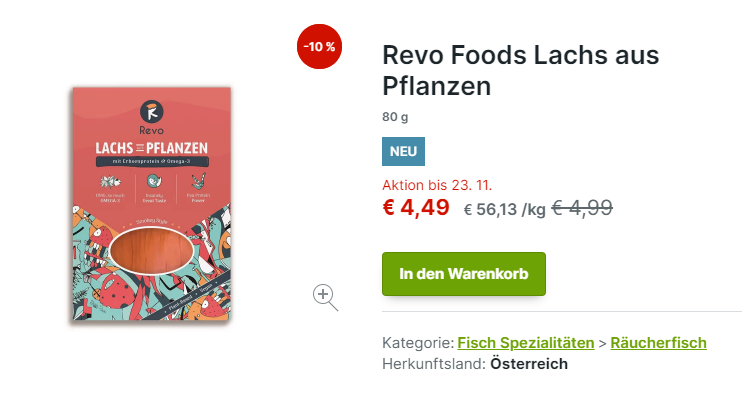 RevoFoods's tweet photo. 👉Angebot bis 23.11. - Shop auf https://t.co/AMyJzZCIHT | Offer till 23.11 - Shop at https://t.co/AMyJzZCIHT 😉| Revo Salmon only 4,49€ 🤩
#revo #revofoods #revosalmon #gurkerl #offer #angebot #plantbasedseafood https://t.co/7vMhpUGIDt