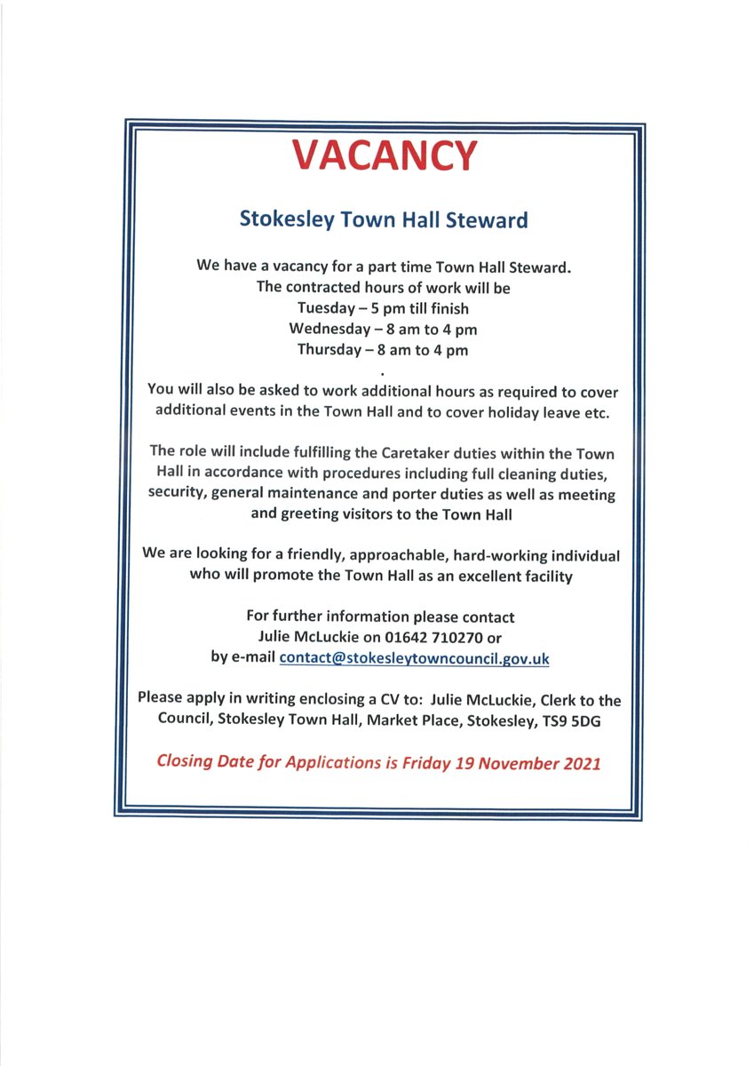 Stokesley Town Council and Town Hall tweet media