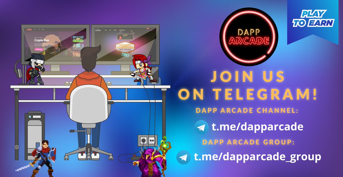 Dapp_Arcade's tweet photo. Enjoy your games and soon WIN and EARN from them! 🤑🔥

Follow us on Telegram for exclusive updates ! 
👇👇
Group : https://t.co/DHn7WXM2rI 
Channel : https://t.co/V6IinkKj4x 

#playtoearn #dapp #NFT #zera #blockchain #cryptogames https://t.co/FiDEe4Y4qZ