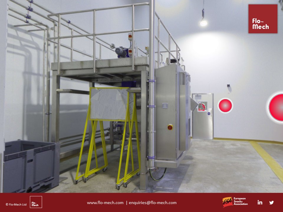 FloMechLtd's tweet photo. A recent Flo-Starch, Starch and Water Recovery System installation captured during a 3D environment scan

The Starch is separated from the processing water and deposited into large bags in dry powder form
The recovered water is pumped back to be re-used within the processing line https://t.co/3lVOOk25Ok