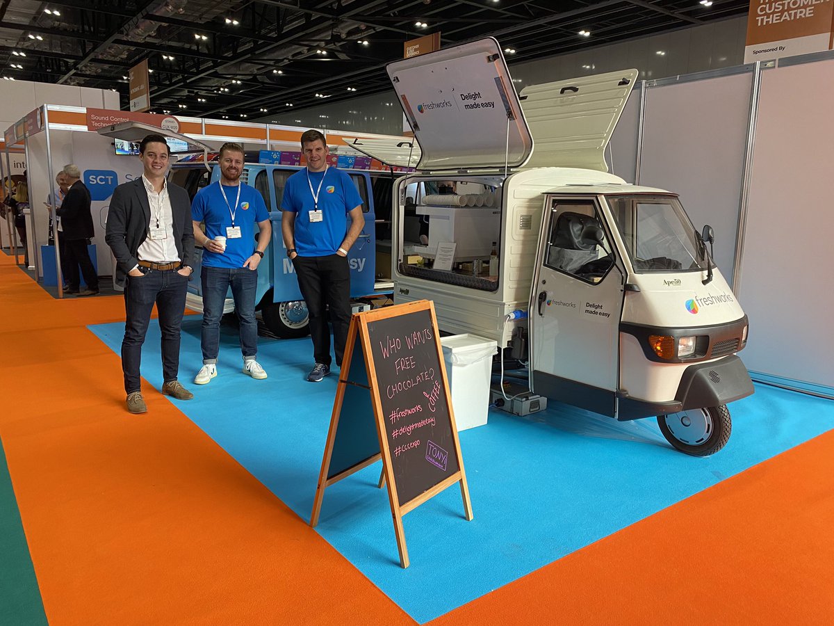 Looking for chat or bots? Say hello to <a href="/FreshworksInc/">Freshworks Inc</a> at stand w13 at #CUXexpo21