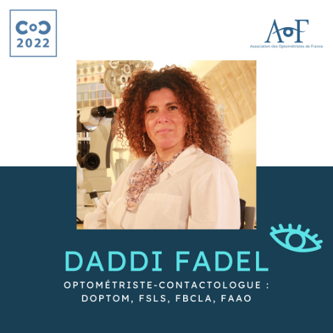 OptoAOF's tweet photo. Daddi Fadel, conférencière internationale, sera présente au Congrès d’Optométrie et de Contactologie le 16 et 17 janvier 2022 ! Elle y présentera les « complications en lentilles sclérales : les reconnaitre et les prendre en charge ».

https://t.co/PMekQhOiZh https://t.co/za1FY9m0p5