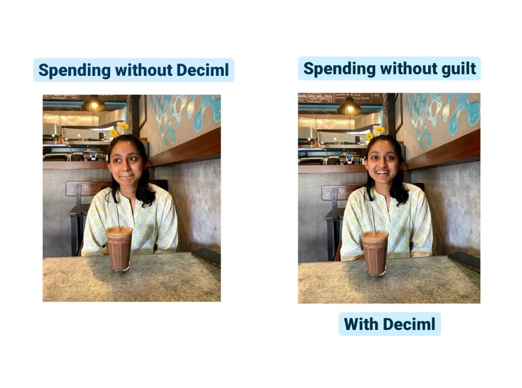 DecimlApp's tweet photo. Turning midday breaks into meme material, like #Deciml turns your spare change into your next big goal 🤭

#SpendWithoutGuilt #InvestAsYouSpend https://t.co/EUGTlDrkBX