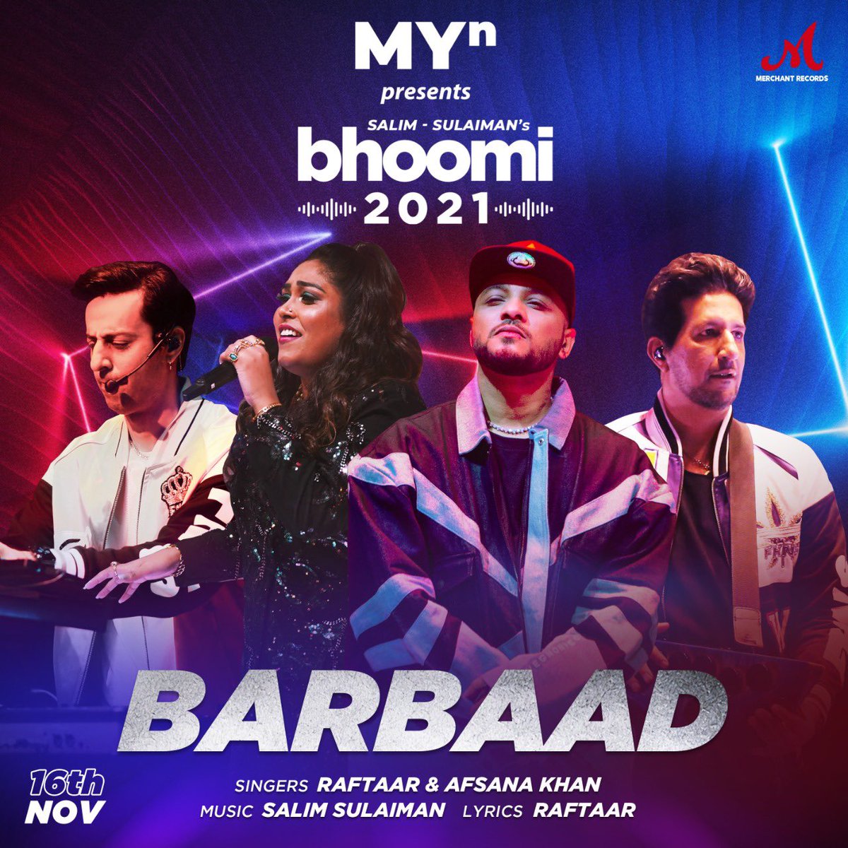 Sometimes, love destroys! Tune into Barbaad, the glorious anthem about toxic love by #MYnPresentsBhoomi2021 featuring @raftaarmusic and @AfsanaStar on MYn, India’s first super app. Download now from the link in bio.

#MYnPresentsBhoomi2021