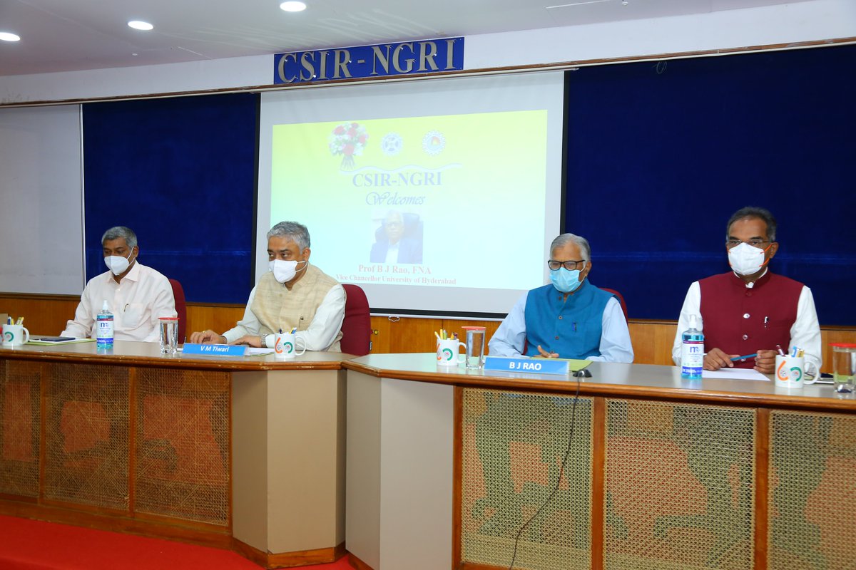 CSIR_HRDC's tweet photo. Inaugural session and Day 1 of 40th Induction programme for Newly Recruited Scientists(15-20 November, 2021) at CSIR-NGRI, Hyderabad
@CSIR_IND @dgcsirIndia 
@csirngri https://t.co/HhdgaT08Al