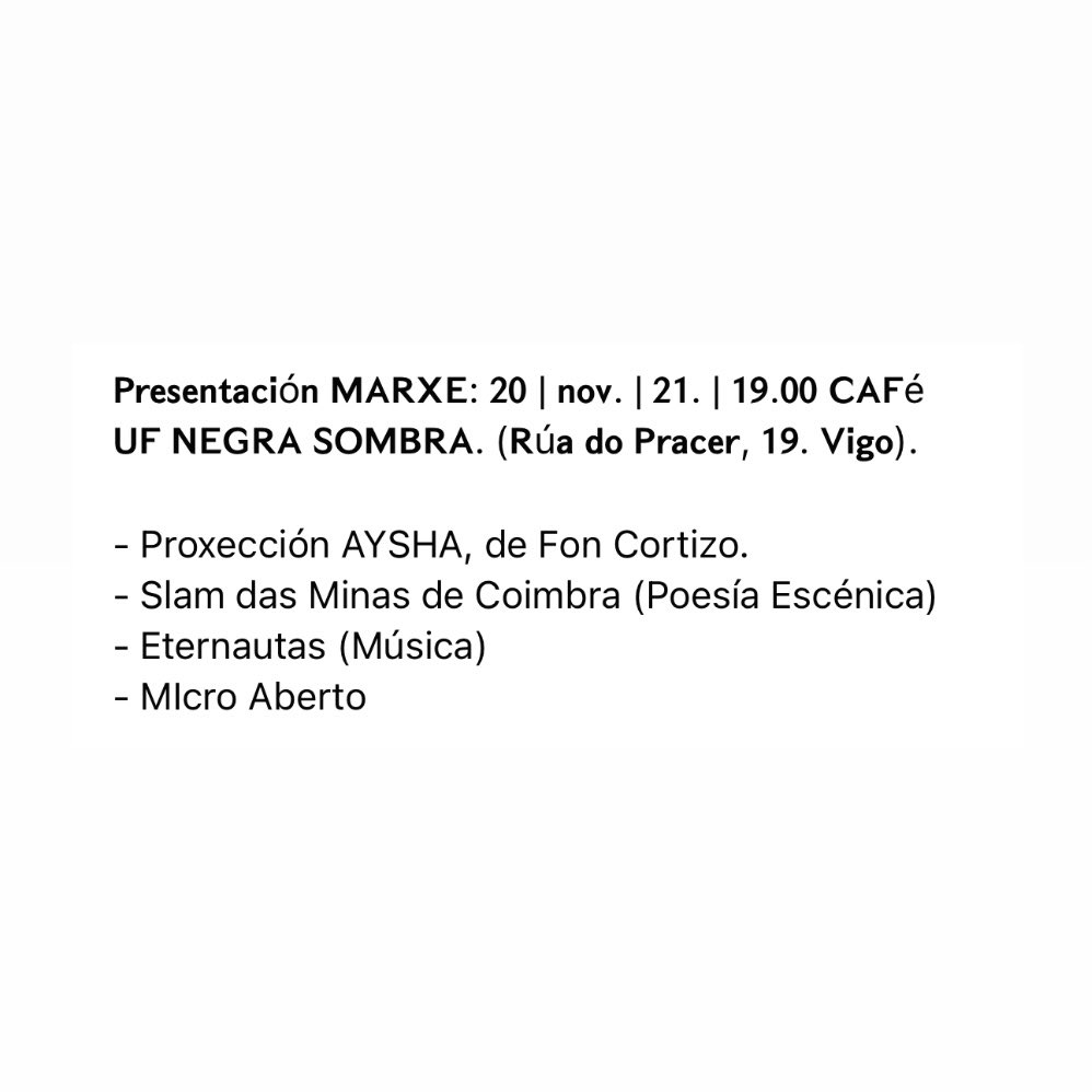 limites_corpo's tweet photo. The final countdown! Faltan catro días. Catro! 
@EUrutau | MARXE Festival Internacional de Videopoesía

🖤💕🦖 https://t.co/oGWoq5b8Mk