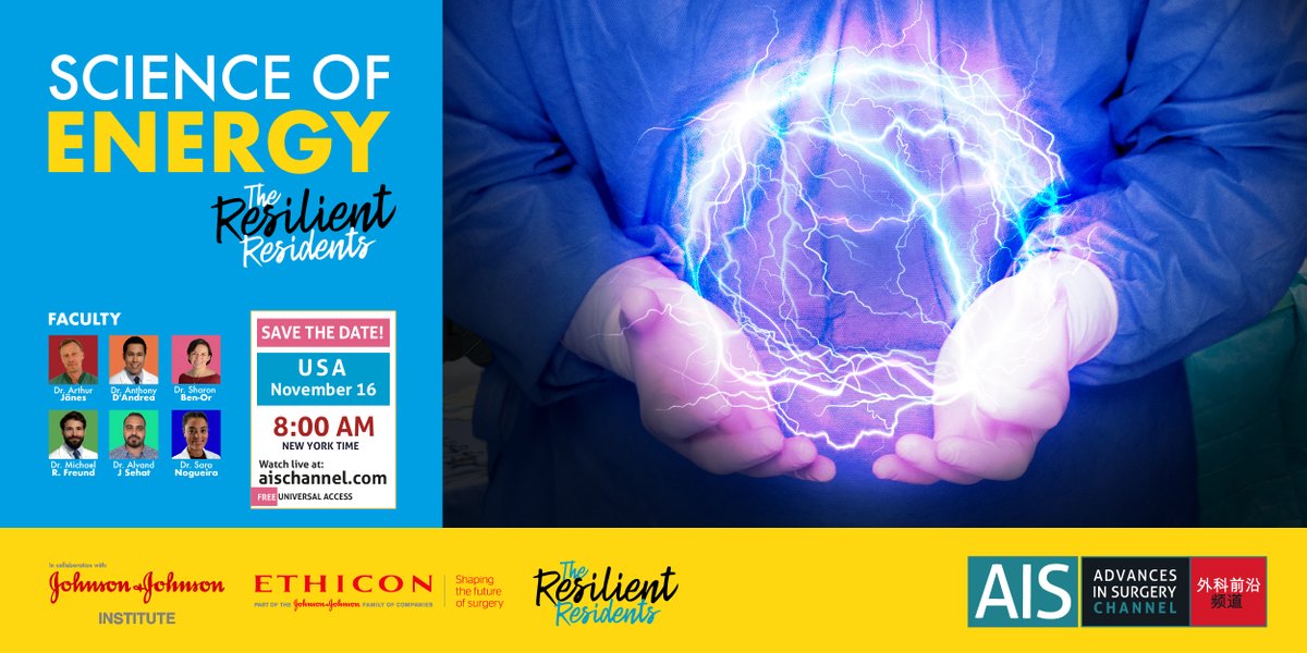 AISMedicalNet's tweet photo. 📌Just one hour left to start the #webinar Science of Energy - The Resilient Residents Series.
Watch it live! ⬇
https://t.co/T27IcreTZf
With this amazing faculty:
@sharonbenormd @mikifreund #ArthurJanes
@asehat1990 #AnthonyD'Andrea @saratavnogueira
#patientcare #surgery https://t.co/T3SYW6OMtt