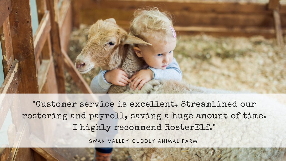 RosterElf's tweet image. Nothing better than cuddly animals and happy customers 🐹😊

rosterelf.com

#cuddly #animals #staff #rostering