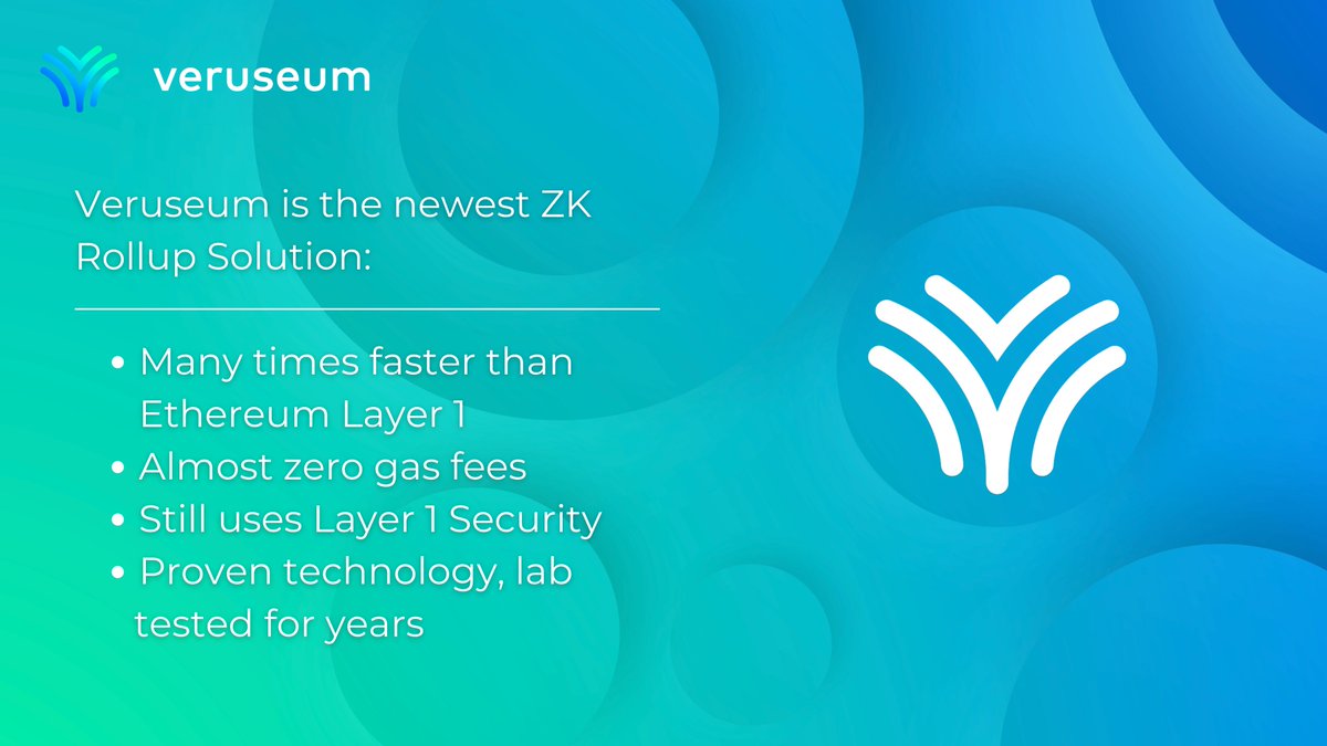 VeruseumLabs's tweet photo. #Veruseum is the newest ZK Rollup Solution, it's loaded with advanced features👉
⚡️Many times faster than #Ethereum Layer 1🚅
⚡️Almost zero gas fees🔆
⚡️Uses Layer 1 Security🔐
⚡️Proven technology, lab tested for years✅

#ZKRollUp #ETH https://t.co/aYajtBXBhN