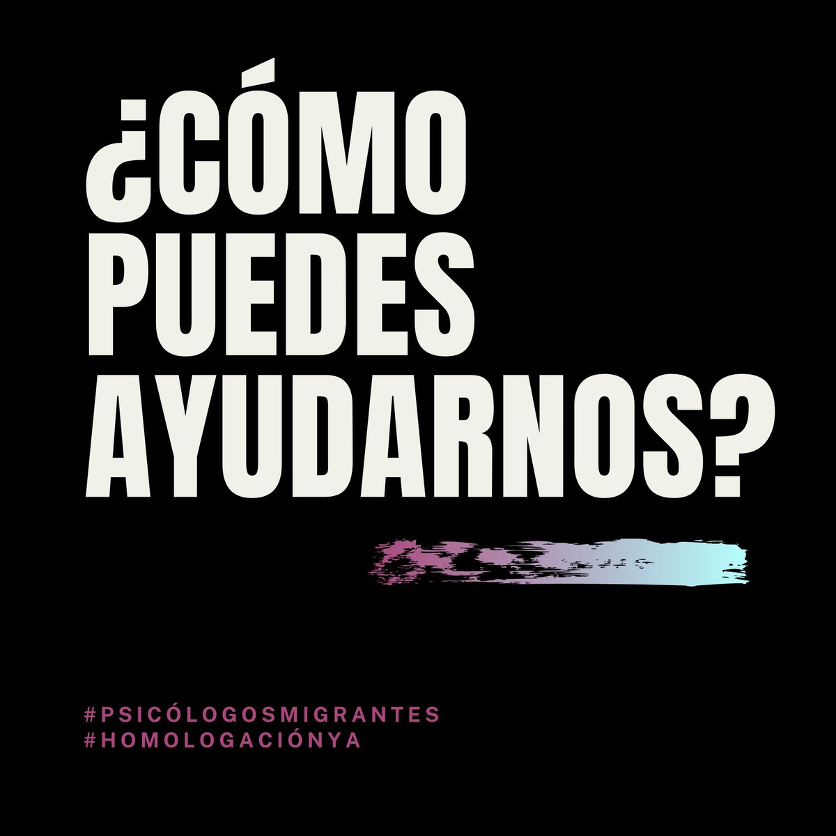 Psic_Migrantes's tweet photo. @LANACION #HomologacionYa! #PsicologosMigrantes - ¿Cómo puedes ayudarnos? https://t.co/3gJ2eU4I5P