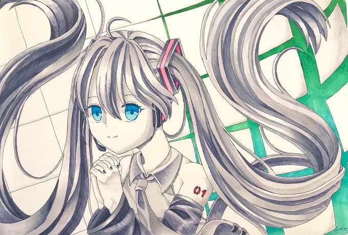 髪の描き方のtwitterイラスト検索結果