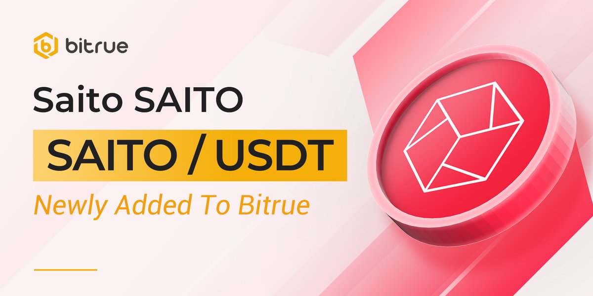 BitrueOfficial's tweet photo. We're listing $SAITO @SaitoOfficial today after they successfully passed the #BTRVote ! Deposits are open NOW, and pairs with $USDT open at 10:30 UTC today. https://t.co/n9TaYmo0tP https://t.co/1KykXFmMHr