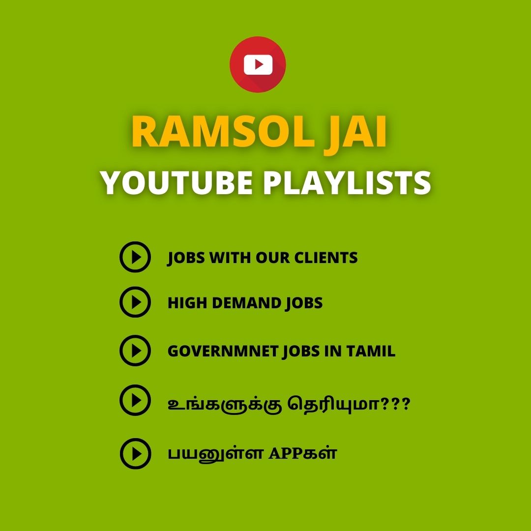 ramsolcorp's tweet photo. Here we presented you the playlists of our YouTube page RAMSOL JAI 

To watch Click the link : https://t.co/DjUCVVSdPS

#YoutubePlaylist #Playlist #ramsoljai #jobswithourclients #clientjobs #HighDemandJobs #Doyouknowthis #Usefullapps #subscribethepage #togetmoreupdate https://t.co/k9o8ufCKK9