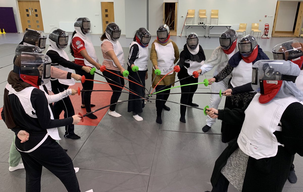 GhazaliTrust's tweet photo. We have had a great start to ladies fencing sessions in collaboration with GRACE. Regular sessions to increase health and wellbeing. https://t.co/sM3FP3kg8c