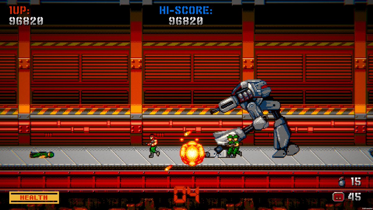 DOGamesLtd's tweet photo. Machine Gun Fury #gamedev #indiegame #devlog #indiedev #pixelart #indiegames #indiegamedev #madewithunity #Unity #resetgames #gamedeveloper #gaming #pixel #retro #Rambo #80s #90s #popculture #runandgun #ComingSoon #Steam https://t.co/EIhqO17WDr