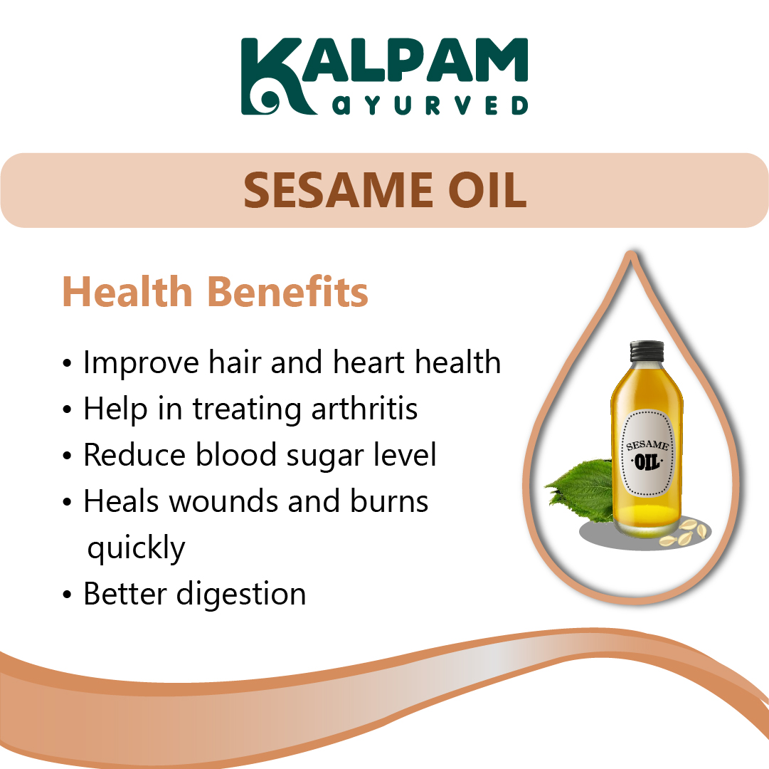 #Sesameoil is high in #antioxidants and protects against UV rays.
This also improves #sleepingdisorders.
.
.
.
#kalpamindia #kalpamayurved #thenewnormal #sesameoilbenefits #fitindiamovement #sesameoil #essentialoils #goodoils #healthyoil #hearthealthyfoods #arthritisrelief