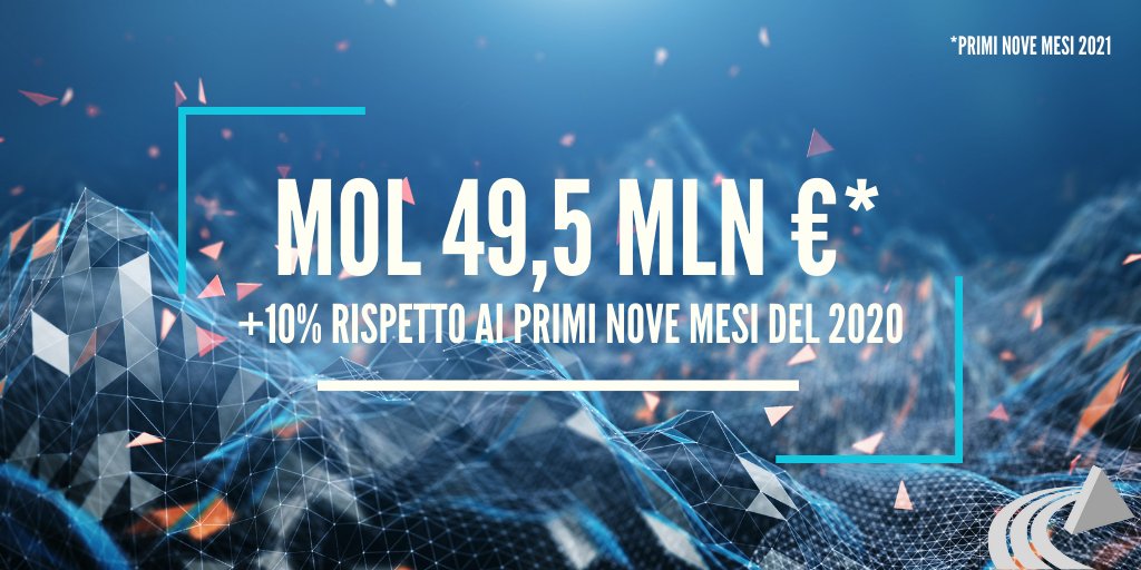 📈 #GruppoAscopiave | Risultati primi nove mesi del 2021 
Il margine operativo lordo si attesta a 49,5 milioni di Euro, in aumento rispetto ai 45,1 milioni di Euro dello stesso periodo dell’esercizio precedente.