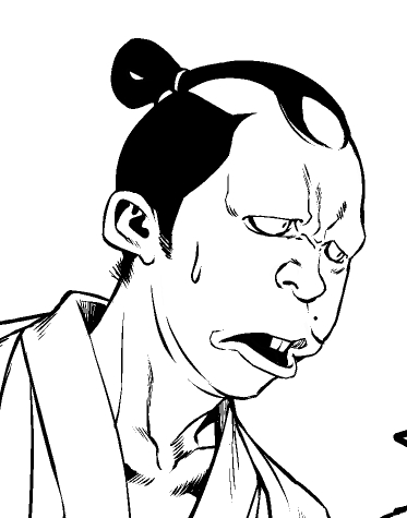 絵の上手い人に聞きたいんだけど、 コイツを斜め下から描くとしたらこれで正解?  特に前髪。