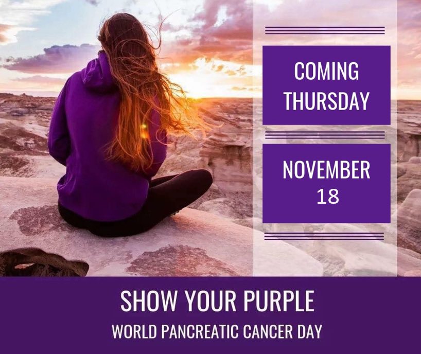 PanCANNevada's tweet image. Don't forget World Pancreatic Cancer Day (#WPCD) is TWO DAYS away!  We can't wait to see everyone wearing their purple to raise awareness for this deadly disease!
#PancreaticCancer #PanCANAwareness #PancreaticCancerAwarenessMonth