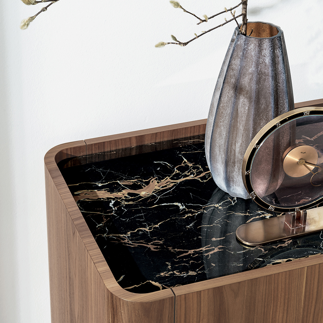 SovetItalia's tweet photo. Be inspired by the refined detail of Madia Slim in Canaletto Walnut and Portoro ceramic top. A unique sideboard for your #living spaces.
#sovet #sovetitalia #newcollection2021 https://t.co/iv550NT5LU