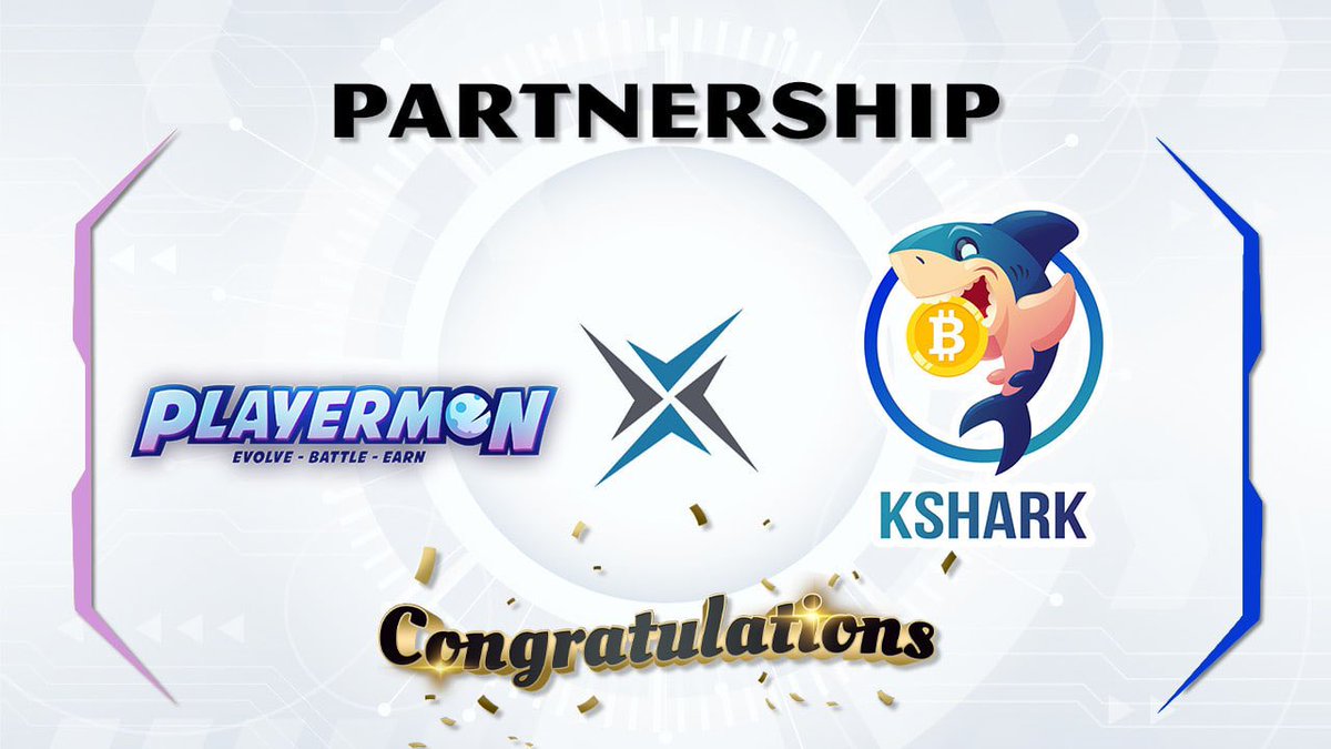 💥PARTNERSHIP ANNOUNCEMENT KSHARK X PLAYERMON

KSHARK is pleased to announce that we have reached a strategic cooperation agreement with PLAYERMON
#KShark #Jadelabs
#Playermon #WhiteList #Playtoearn #Play2earn #BlockchainGame #NFT #BlockchainGaming #EggSale