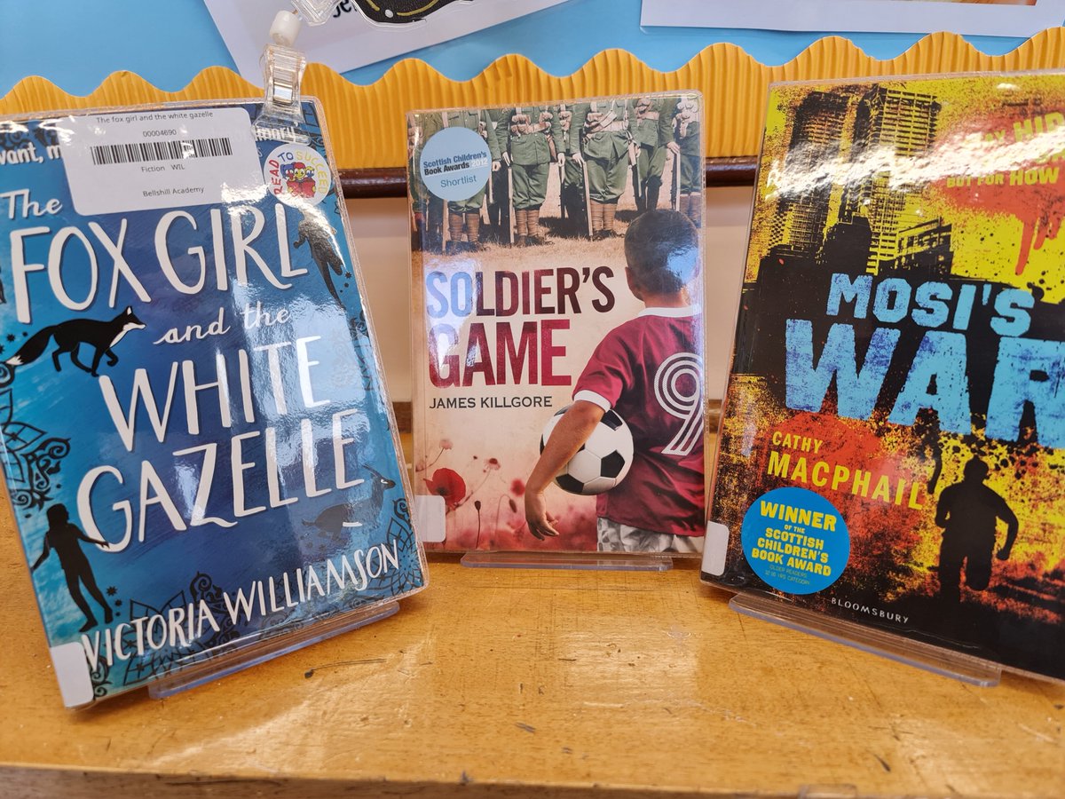 LRCBellshill's tweet photo. Celebrate #BookWeekScotland with a good book!
Ms Boyd has chosen some of her favourite Scottish books for display. Why not try one of them, or ask for a personal recommendation?
#BAreads https://t.co/pGFJJlcNMu