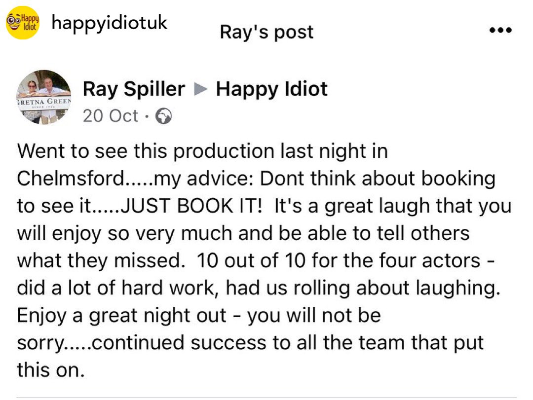 We’re back tonight <a href="/hazlitt_theatre/">Hazlitt Theatre</a> Maidstone at 7.30pm and can’t wait. Swipe our pictures to see what you can look forward to! 

#maidstone #theatre #comedy