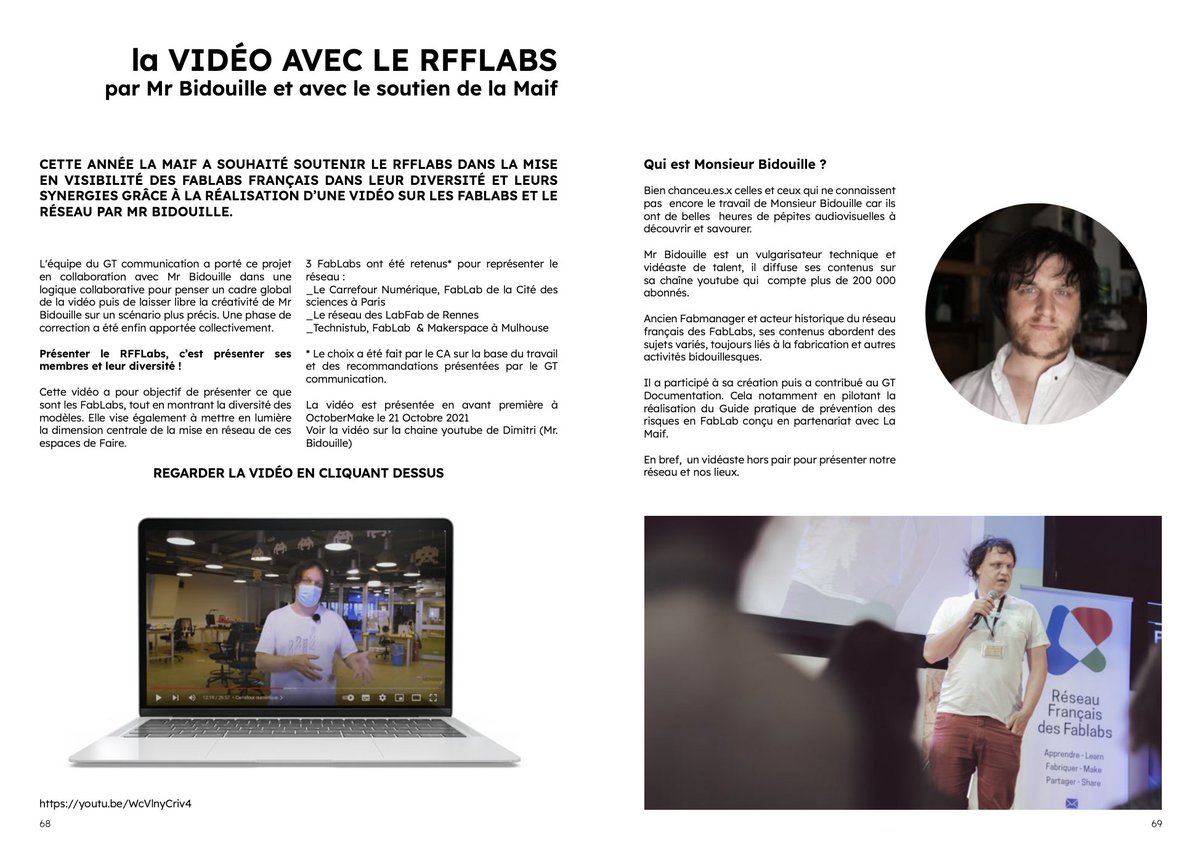 RFFLabs's tweet photo. 6/8 ✨ Frissonnez avec nous en lisant les temps fort du RFFLabs #FabricationDistribuée, #OctoberMake, Vidéo @MrBidouille, #AperoMaker et + encore ... https://t.co/77QHNxUrBc