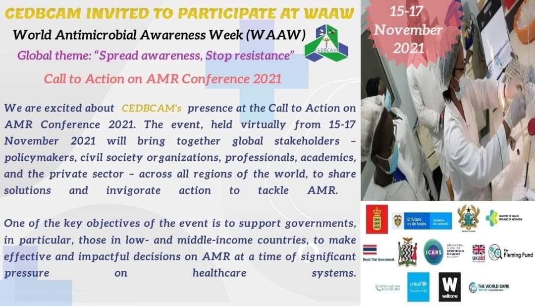 cedbcam_ri's tweet photo. We're happy to join the 3rd Call to Action on #AMR Conference bringing together policymakers, academics, private sector, & other to discuss the global threat of AMR.
#icars
#StopSuperbugs
#cedbcam https://t.co/IUa87l52rs