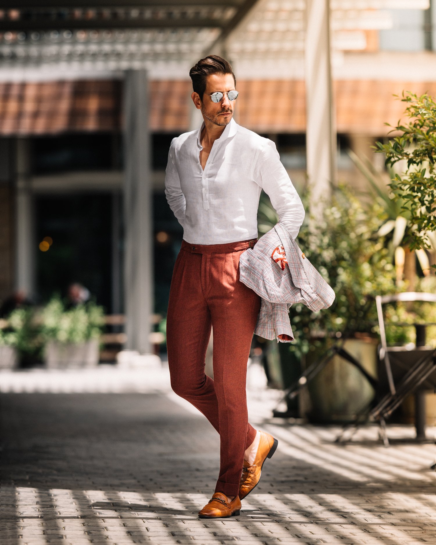 Sergio Ines on X: Can a linen shirt be dressed up? It totally can