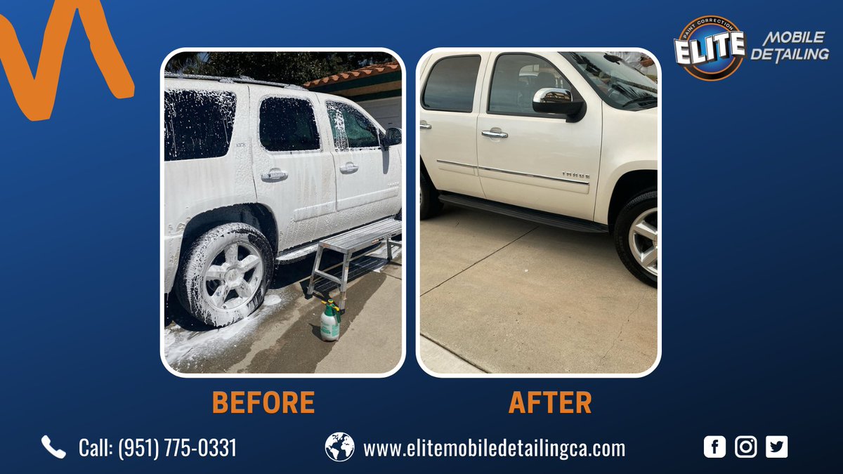 EliteMobileca's tweet photo. #VehicleMobileWash

➽Professionals at #EliteMobileDetailingca, use the most effective and #ecofriendlycleaningmaterials in the industry to remove dirt safely while protecting the finish and enhancing the shine.

👉See, More Information Here-> https://t.co/uY1gWjxVLp https://t.co/CRPKbaFjqT