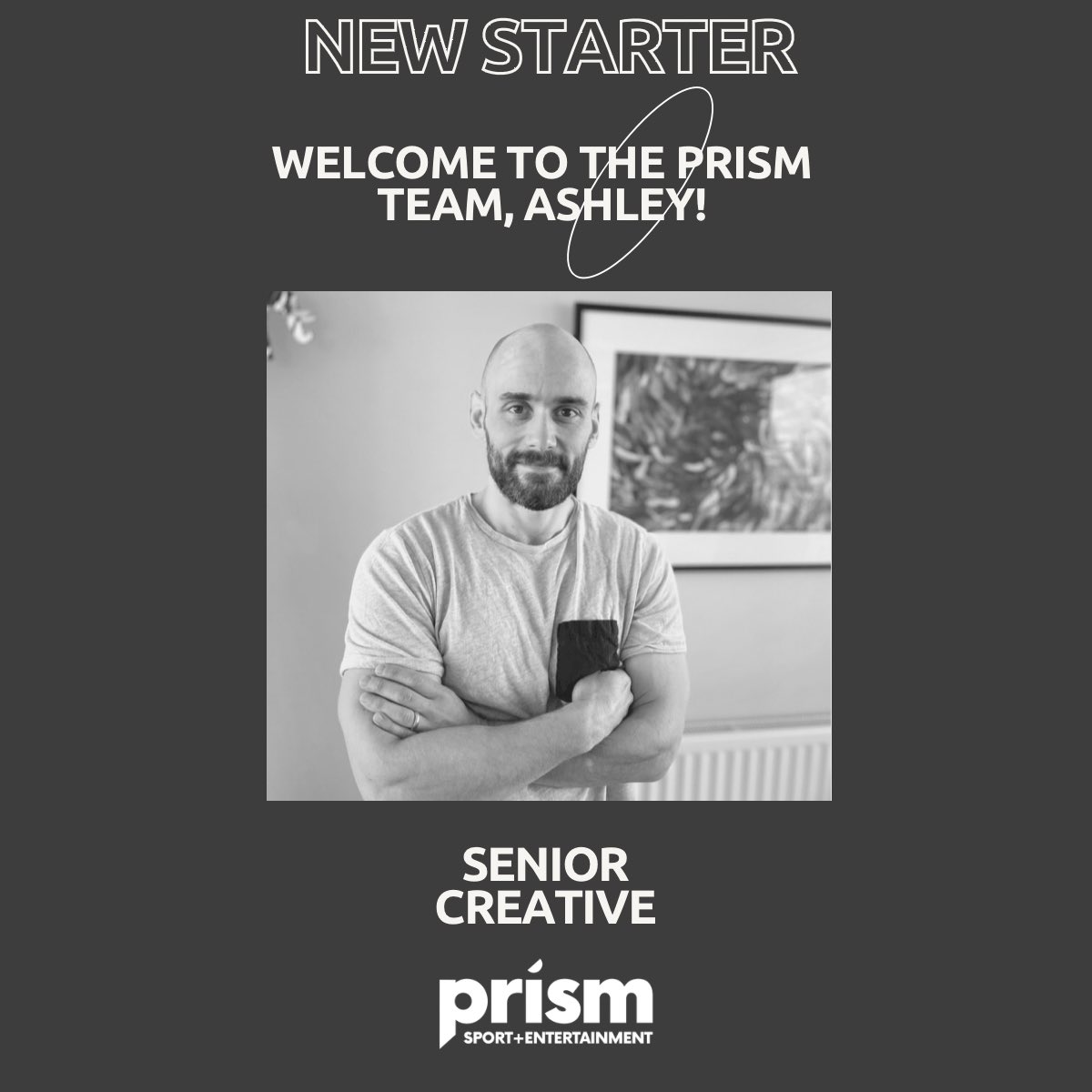 We'd like to welcome Ash to Prism!
 
Ash is a multi-disciplined creative who brings energy and passion to any brief that comes his way, however big or small.  

#PrismTeam #TeamTuesday #NewStarter