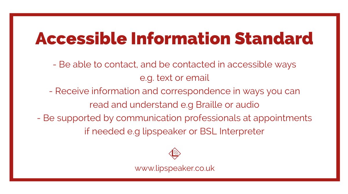 LipspeakerUK's tweet image. After working in court most of last week, our team have had their attention turned to health access again as yet another client turned up to an appointment where comms support was not booked. Here’s a reminder of your rights to #CommunicationSupport #AccessibleInformationStandard