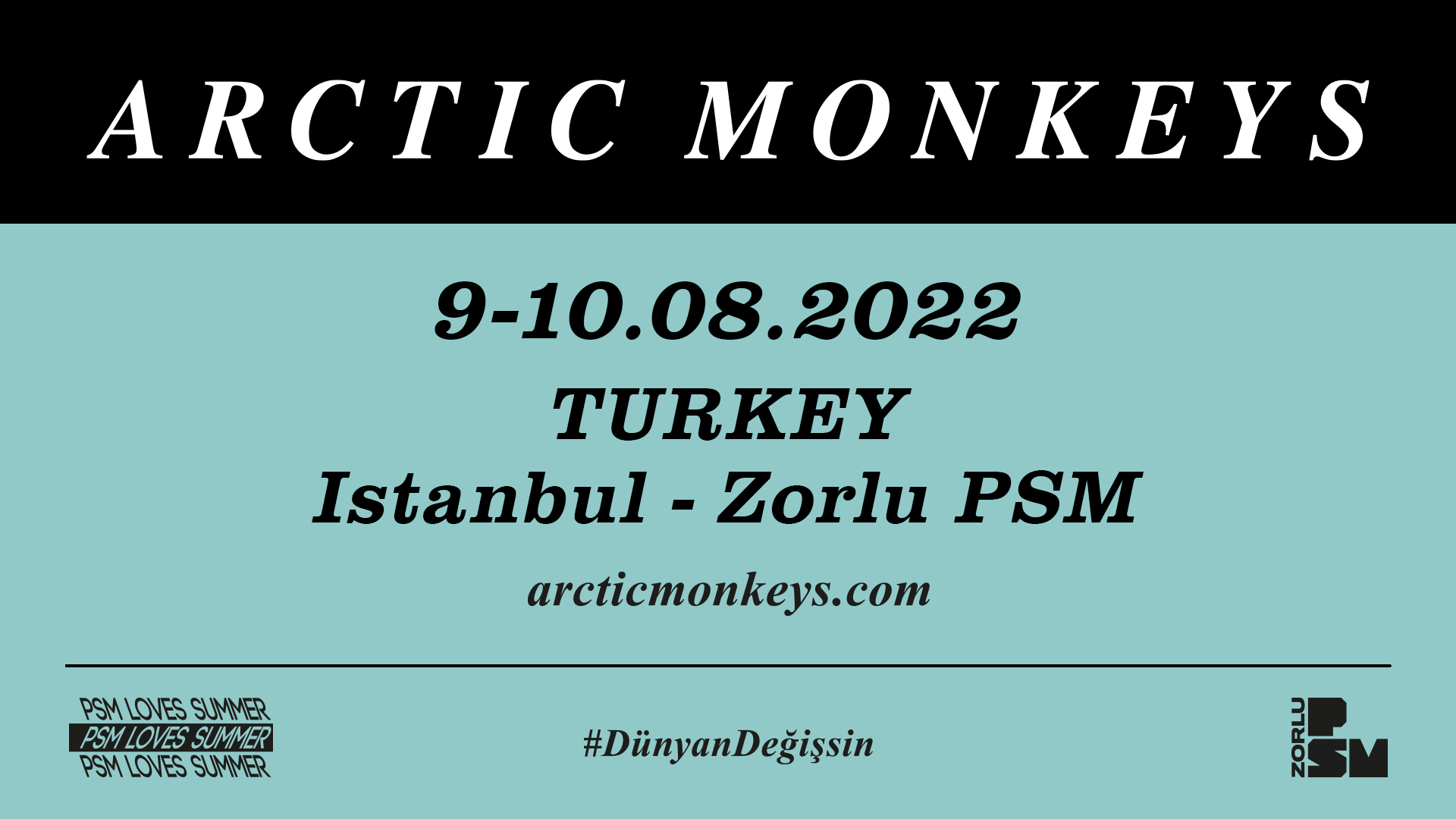 zorlu psm on twitter arctic monkeys 2019 da sona eren tranquility base hotel casino tour un ardindan 2022 de sahnelere geri donuyor arctic monkeys psm loves summer kapsaminda 9 10 agustos ta zorlu psm turkcell sahnesi nde