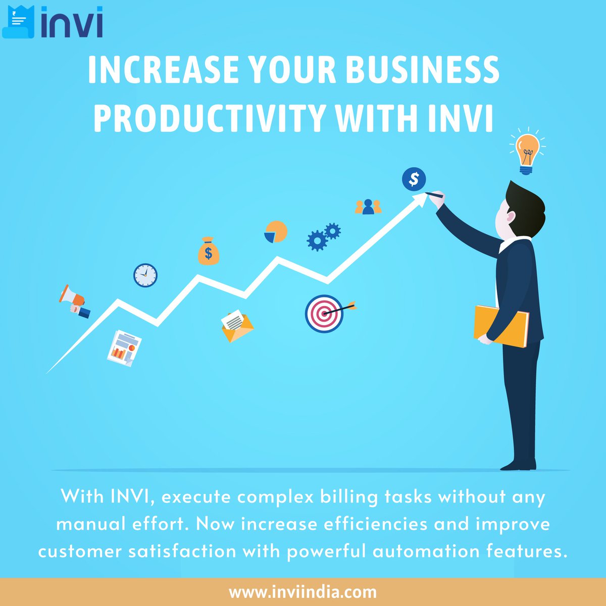 Download INVI, one of the best invoicing software in India integrated with multiple cutting-edge features allow you to manage your business accounting, billing, invoicing, tax management, etc individually completely hassle-free. 
Explore more details at inviindia.com