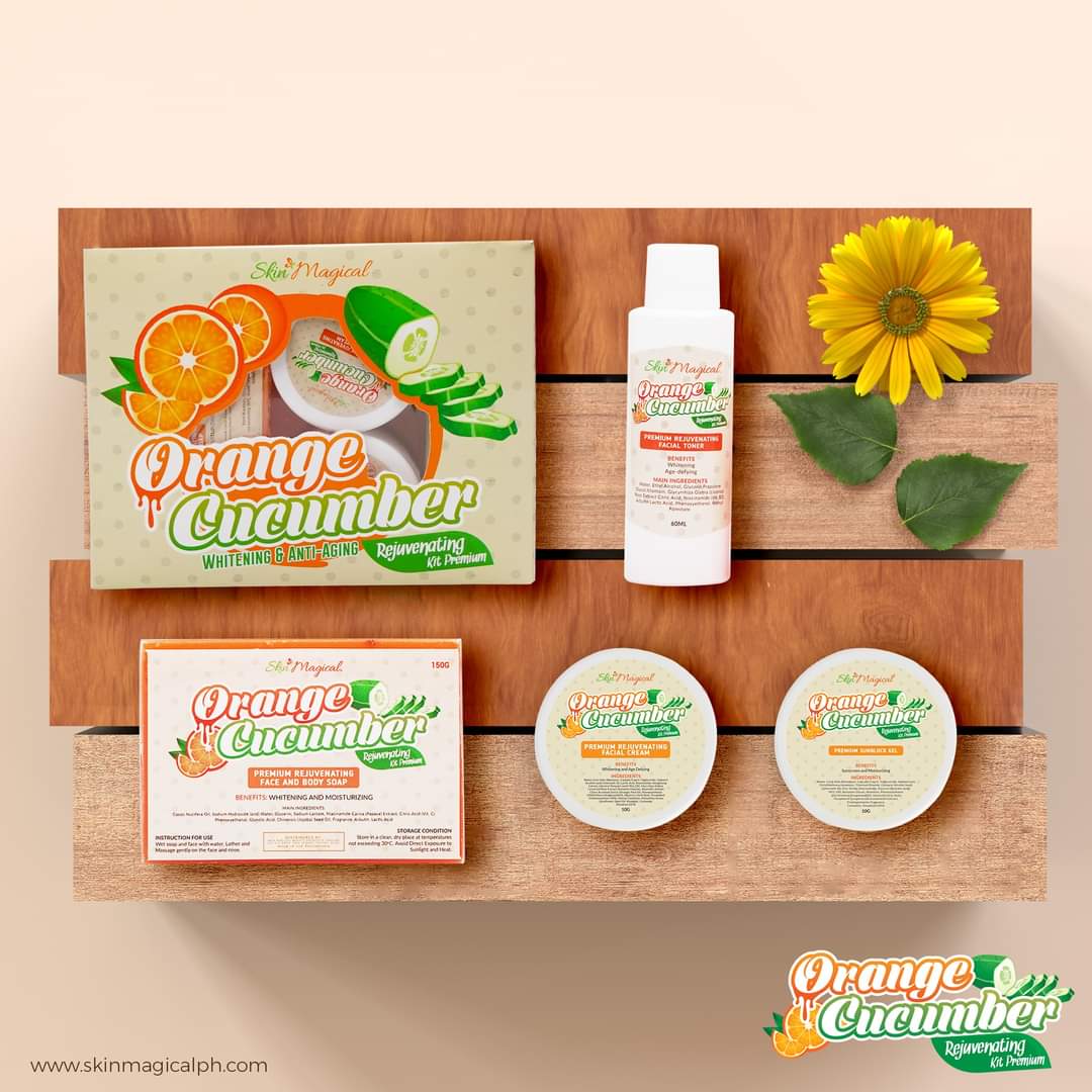 MariaJaniceRey1's tweet photo. Nakakaranas ka ba ng dry skin, wrinkles, tigyawat, at magaspang na balat? Huwag ng mag-alala! Ang #SkinMagical ay may solution diyan! Gumamit na ng aming best seller Orange Cucumber para lumambot, kuminis, pumuti, at maging bata muli ang balat sa halagang P280.00 lamang! ✨ https://t.co/uNL1oQTCQ4
