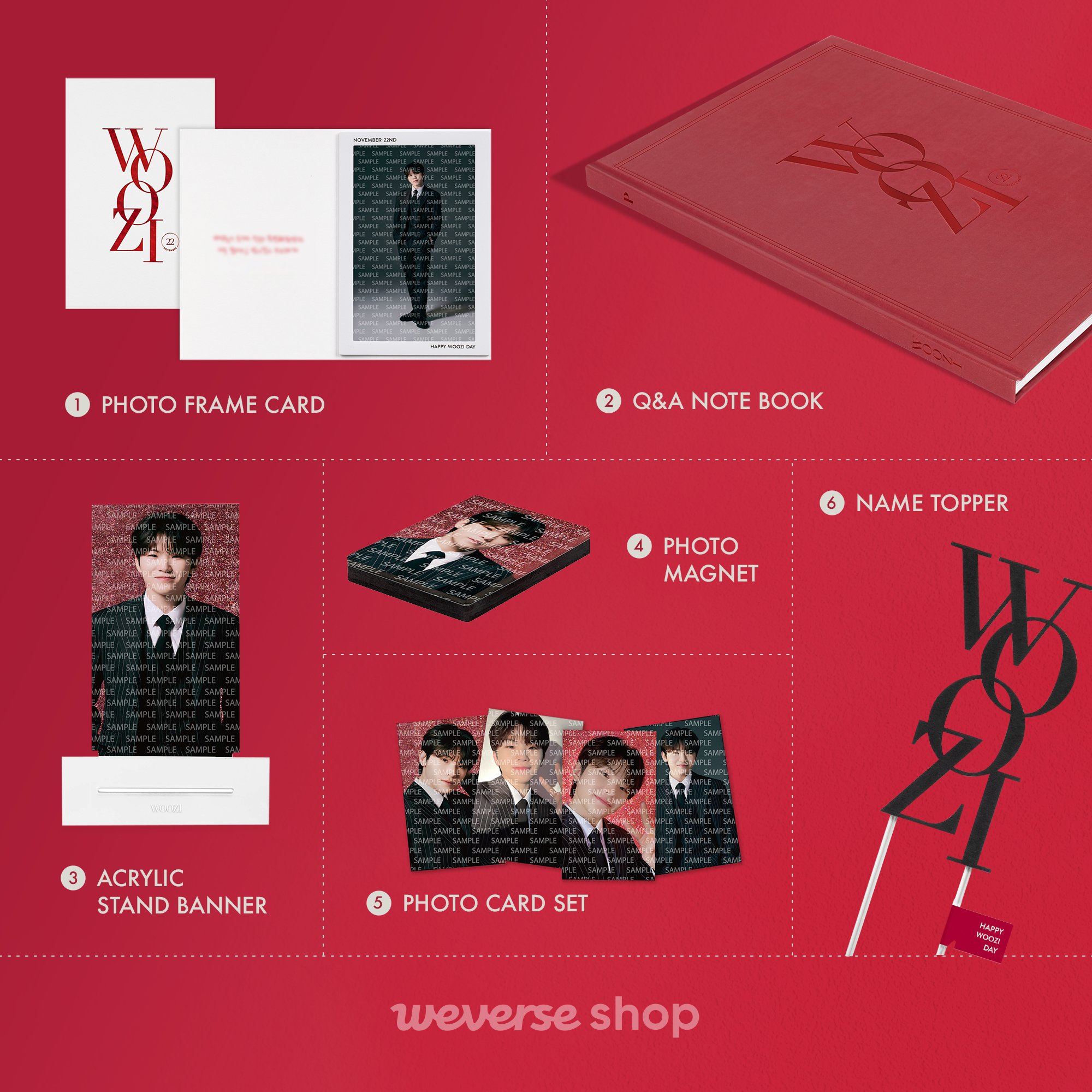 SEVENTEEN WOOZI OFFICIAL GOODS HAPPY WOOZI DAY BIRTHDAY BOX