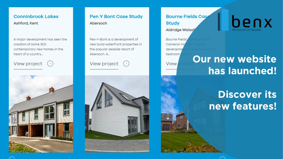 Our new website makes understanding façades so much easier! Find out about our products’ key applications, features, technical data, colours, recommended components, trims, accessories, and much more! Visit benx.co.uk to learn more. #TheFutureofFacades #construction