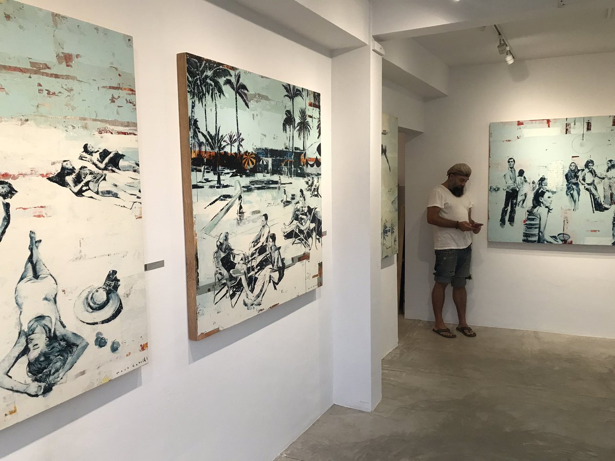 GaleriaMilitar's tweet photo. Lost Days of Summer now showing at Galeria Militar #todossantos #artgallery #jetset #artist #markgabriel #paintings #art https://t.co/9kUZ8ySksc