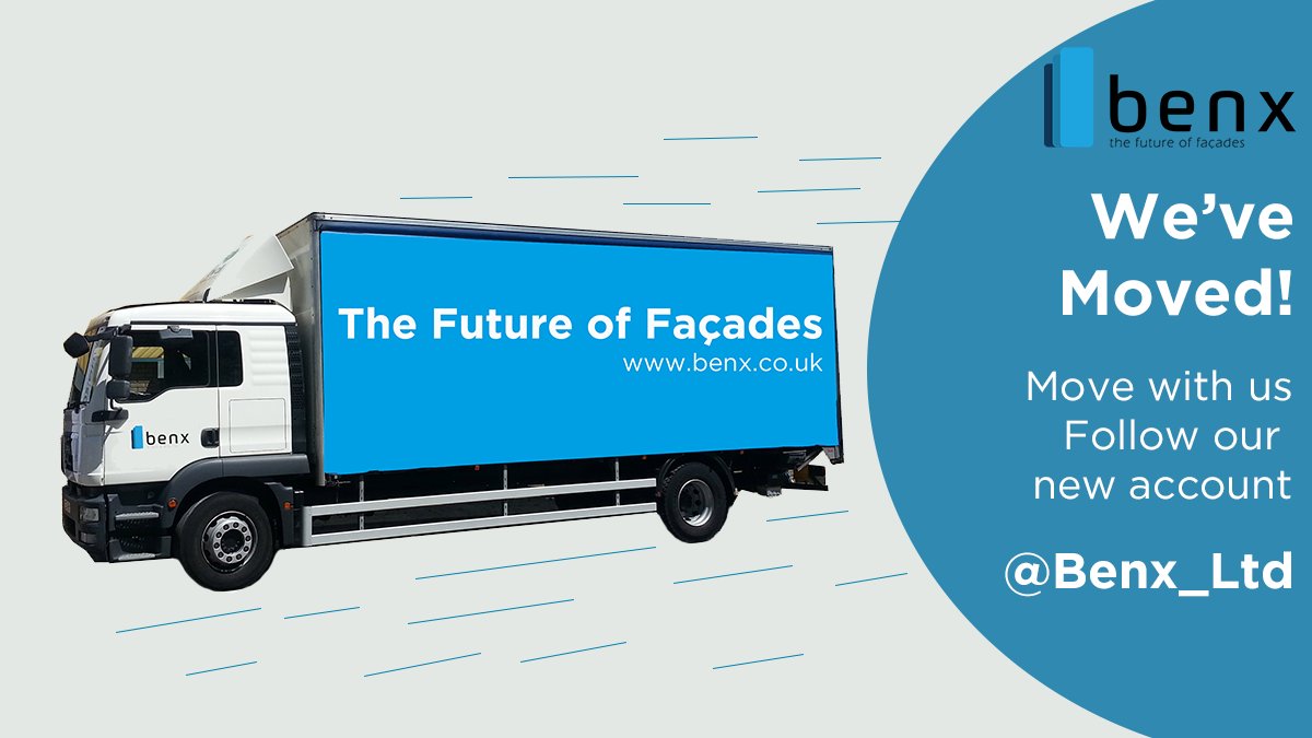 Don’t forget to move with us! As we move across to Benx, we will soon be closing our Twitter account. To avoid missing out on important news and updates, you can continue following us <a href="/Benx_Ltd/">Benx</a>  Don’t miss out on #TheFutureofFacades