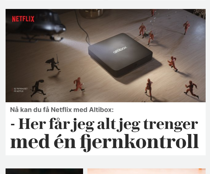 _iver_'s tweet image. Har @vgnett sluttet å merke annonørinnhold på fronten for å omgå adblock? To eksempler jeg fant nettopp, slik de vises i Brave (som er bygget for å blokkere annonser). @Medier24