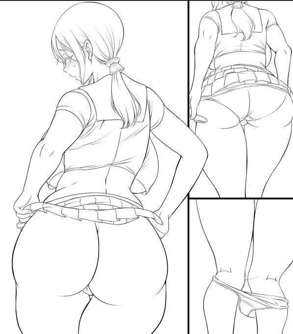 恥ずかしい人妻セーラーお尻だよ 