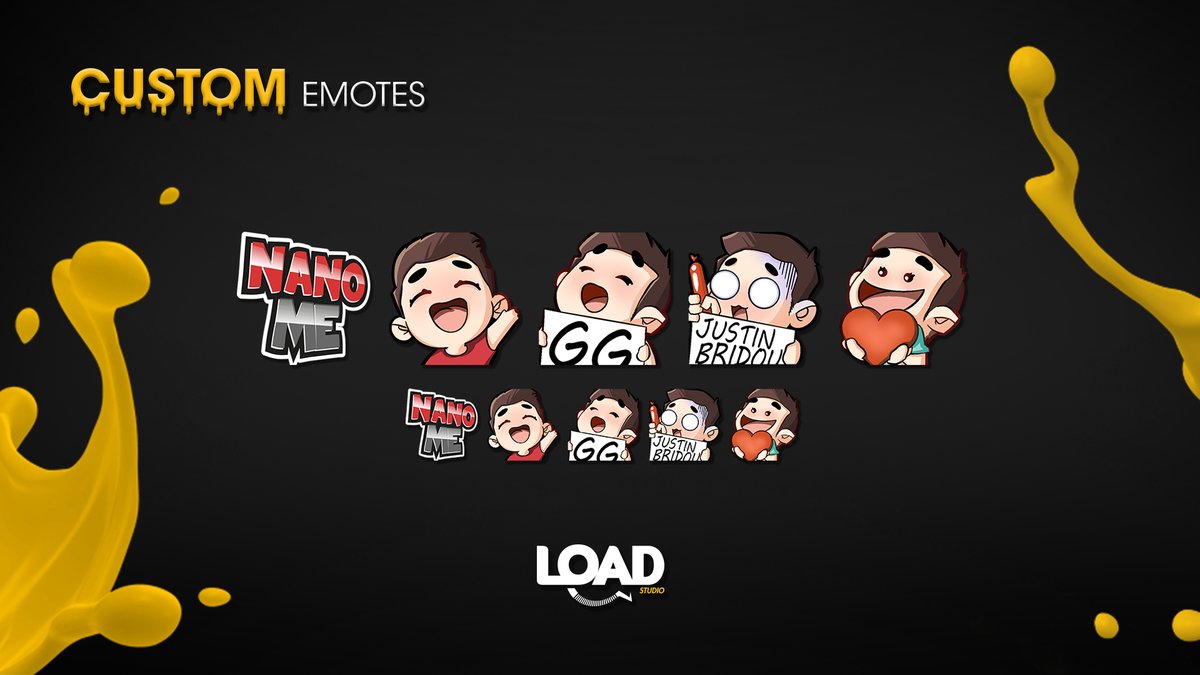 load_studio's tweet image. Emotes pour @Tomy_ow 
💛&amp;amp; 🔃 si vous aimez ☺️

#twitchdesign #twitch #design #graphiste #illustrateur #emoteartiste #emote