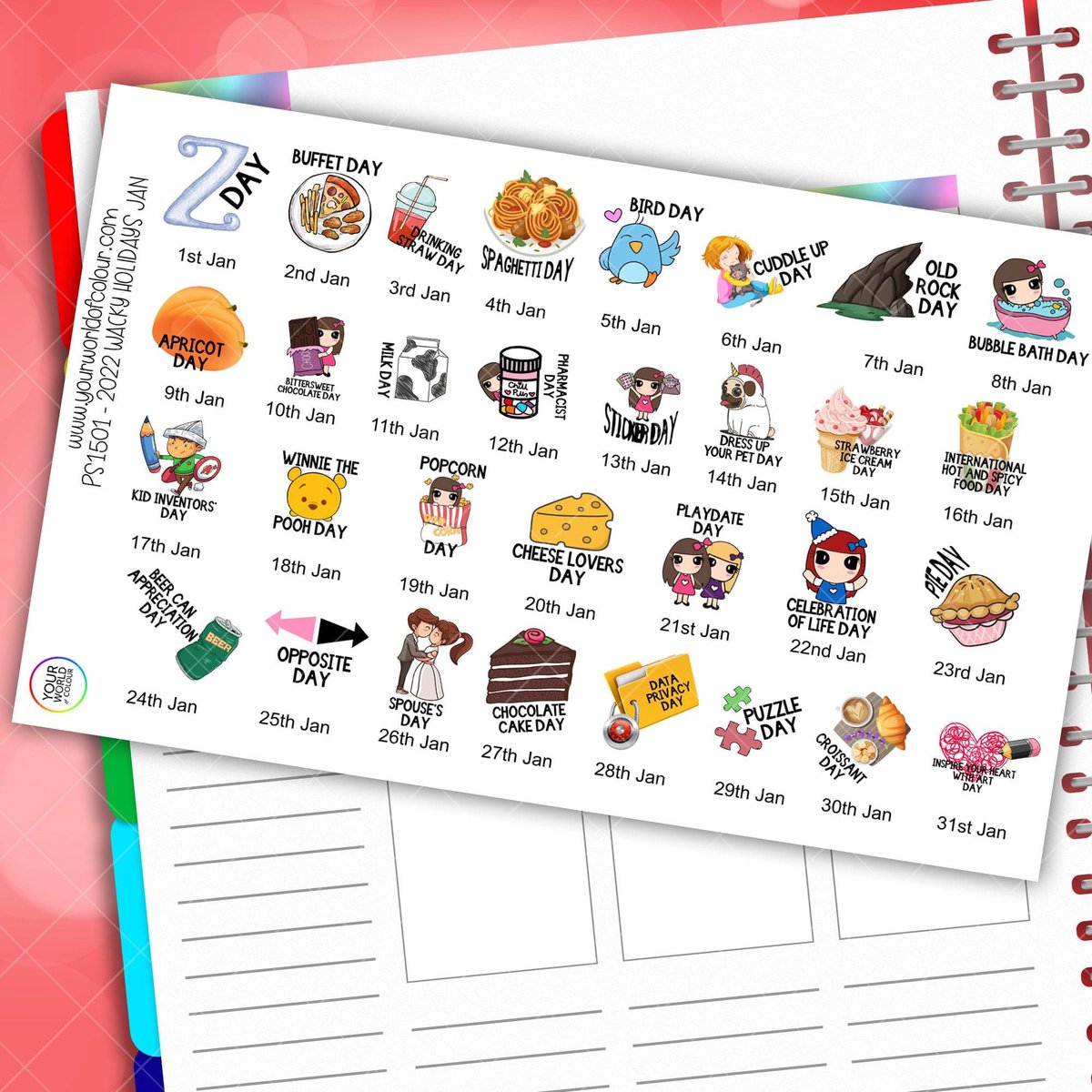 Have you seen the latest release at yourworldofcolour.com ??? We have over 3,400 designs to choose from and continually growing! 💕 your can shop our website to earn points or on Etsy too at yourworldofcolour.Etsy.com #smallbusiness #planner #plannercommunity #eclp #ukpa #etsy