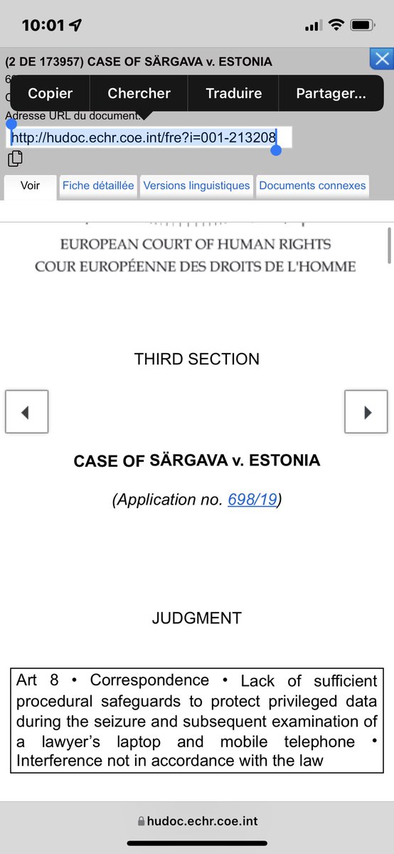 LaurentPettiti's tweet photo. CEDH : la Cour européenne protège le secret professionnel de l’avocat ne l’oublions jamais https://t.co/YIzOl7Q1Fu @CCBEinfo @DBFBXL @Avocats_Paris @CNBarreaux @Conf_Batonniers https://t.co/smpredgJad